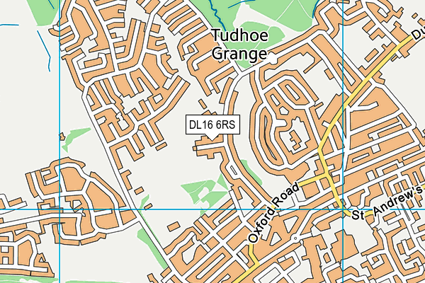 DL16 6RS map - OS VectorMap District (Ordnance Survey)