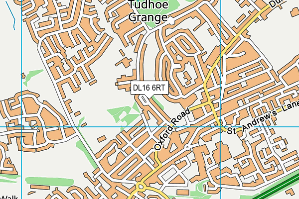 DL16 6RT map - OS VectorMap District (Ordnance Survey)