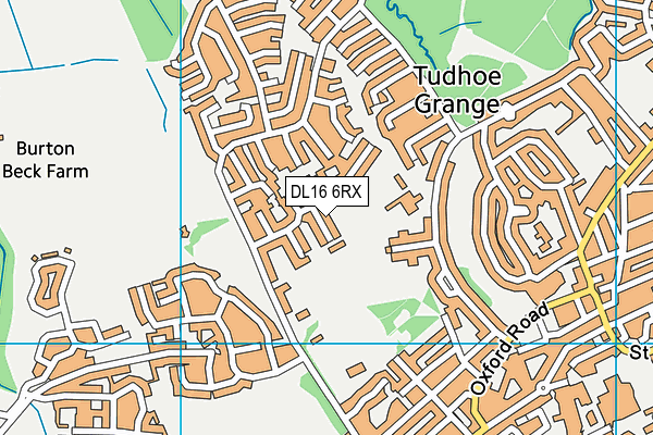 DL16 6RX map - OS VectorMap District (Ordnance Survey)