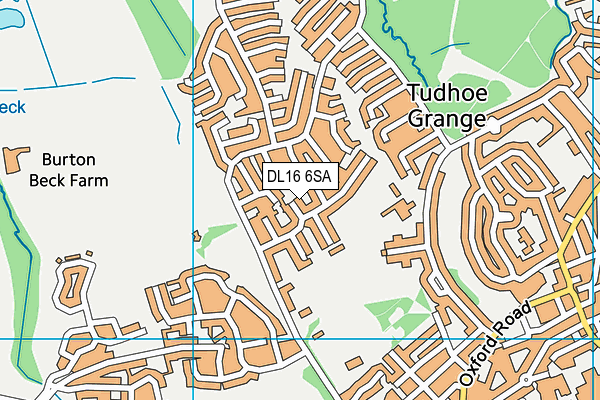 DL16 6SA map - OS VectorMap District (Ordnance Survey)