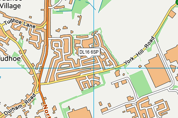 DL16 6SP map - OS VectorMap District (Ordnance Survey)