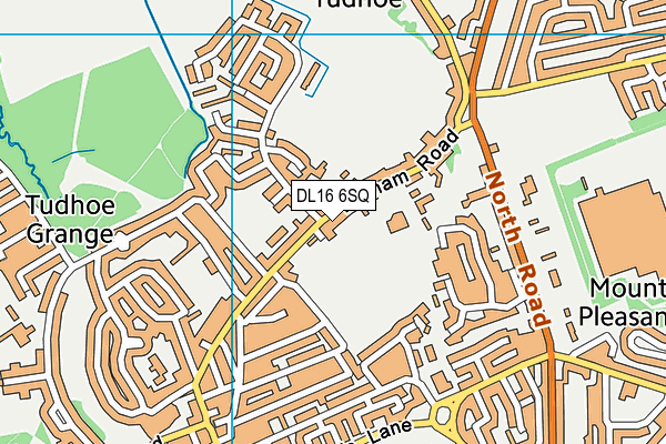 DL16 6SQ map - OS VectorMap District (Ordnance Survey)
