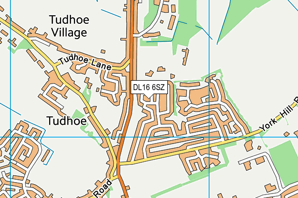 DL16 6SZ map - OS VectorMap District (Ordnance Survey)