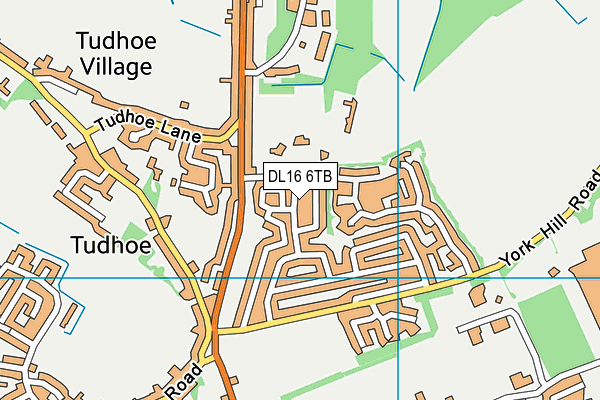 DL16 6TB map - OS VectorMap District (Ordnance Survey)