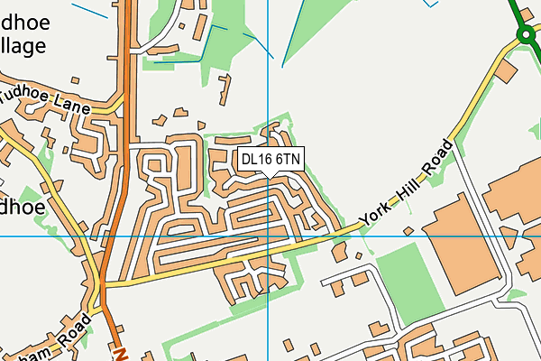 DL16 6TN map - OS VectorMap District (Ordnance Survey)