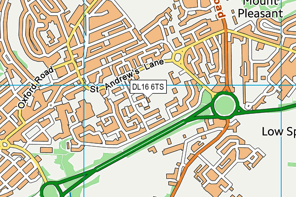 DL16 6TS map - OS VectorMap District (Ordnance Survey)