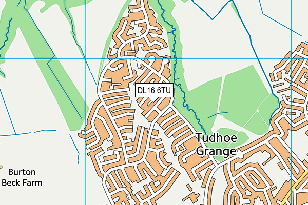 DL16 6TU map - OS VectorMap District (Ordnance Survey)