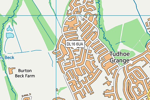 DL16 6UA map - OS VectorMap District (Ordnance Survey)