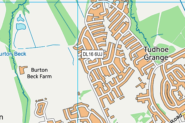 DL16 6UJ map - OS VectorMap District (Ordnance Survey)