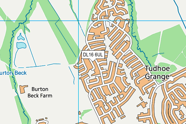 DL16 6UL map - OS VectorMap District (Ordnance Survey)