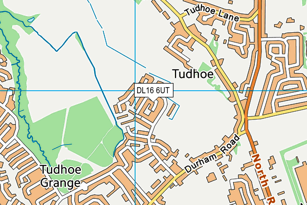 DL16 6UT map - OS VectorMap District (Ordnance Survey)