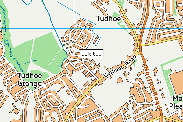 DL16 6UU map - OS VectorMap District (Ordnance Survey)