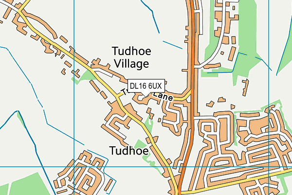 DL16 6UX map - OS VectorMap District (Ordnance Survey)