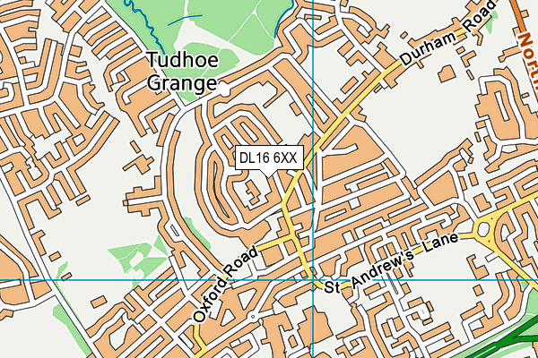 DL16 6XX map - OS VectorMap District (Ordnance Survey)