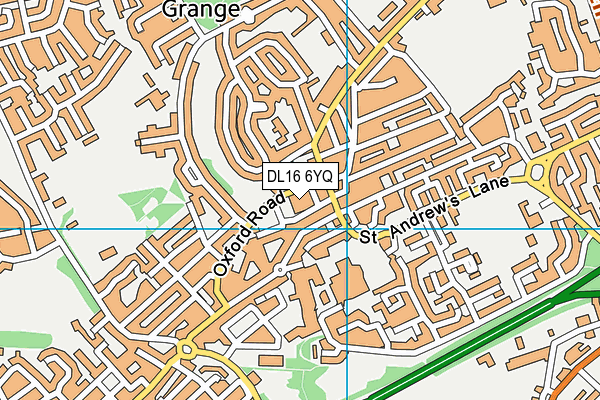 DL16 6YQ map - OS VectorMap District (Ordnance Survey)