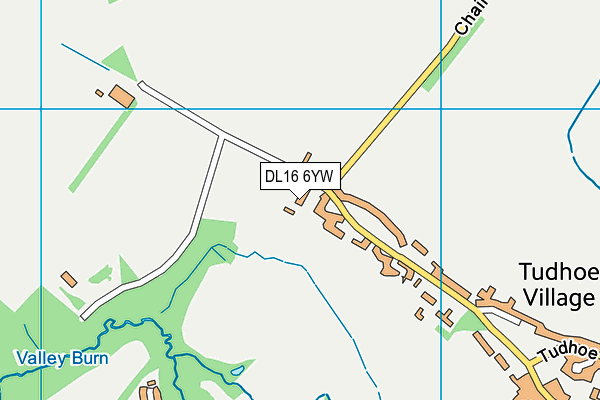 DL16 6YW map - OS VectorMap District (Ordnance Survey)