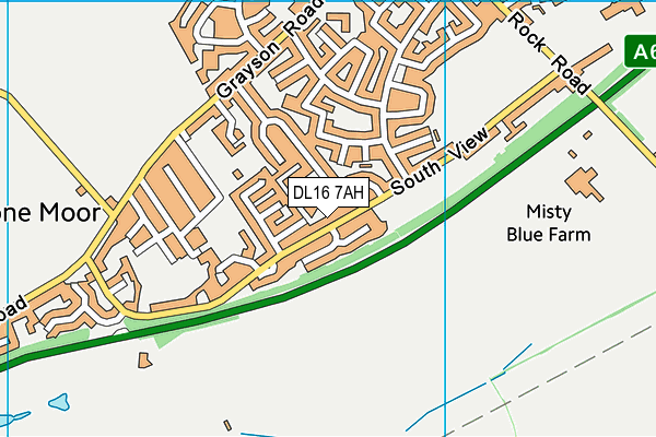 DL16 7AH map - OS VectorMap District (Ordnance Survey)