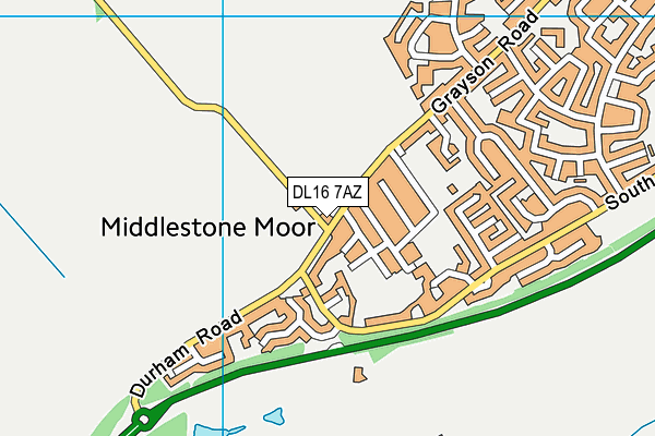 DL16 7AZ map - OS VectorMap District (Ordnance Survey)