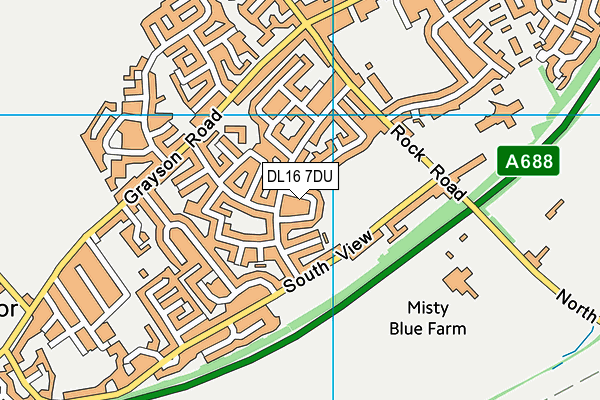 DL16 7DU map - OS VectorMap District (Ordnance Survey)