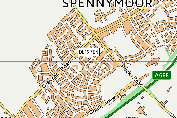 DL16 7EN map - OS VectorMap District (Ordnance Survey)