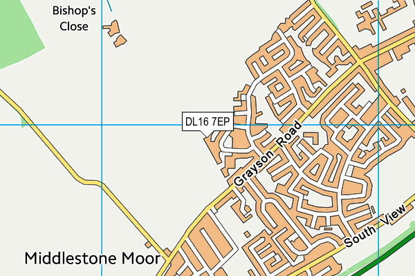 DL16 7EP map - OS VectorMap District (Ordnance Survey)