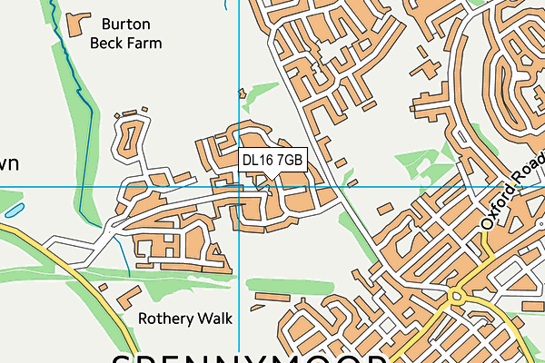 DL16 7GB map - OS VectorMap District (Ordnance Survey)