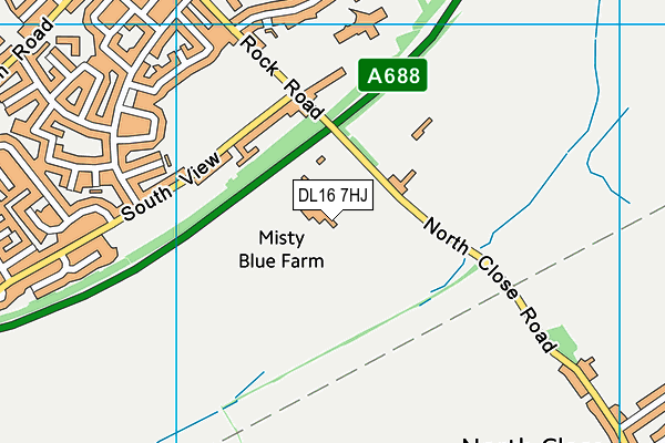 DL16 7HJ map - OS VectorMap District (Ordnance Survey)