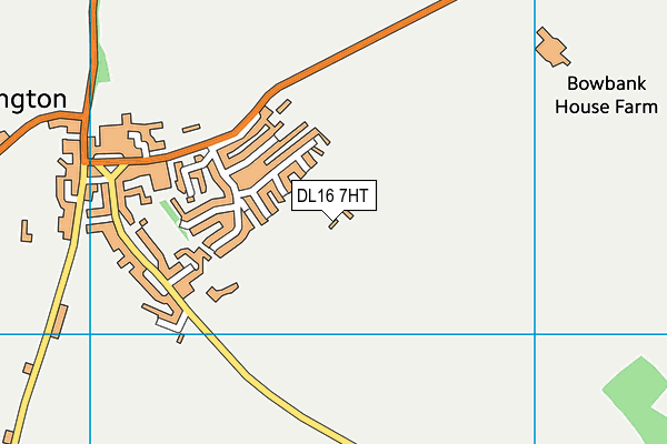 DL16 7HT map - OS VectorMap District (Ordnance Survey)