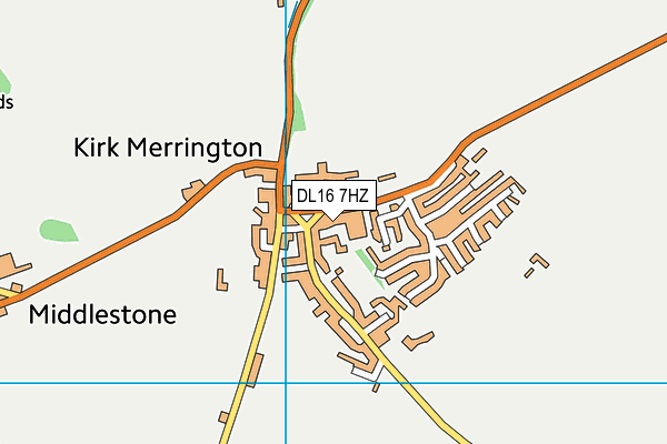DL16 7HZ map - OS VectorMap District (Ordnance Survey)