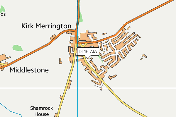 DL16 7JA map - OS VectorMap District (Ordnance Survey)