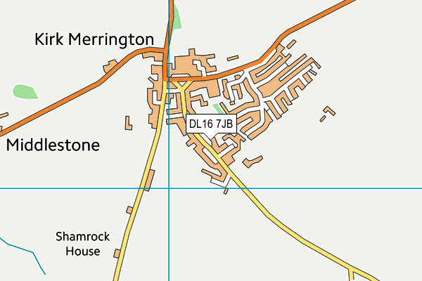 Kirk Merrington Primary School map (DL16 7JB) - OS VectorMap District (Ordnance Survey)
