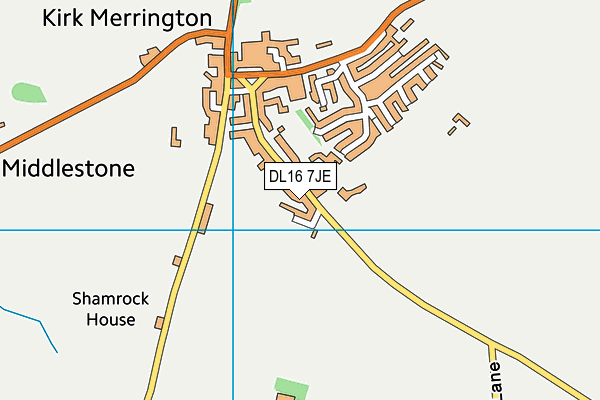 DL16 7JE map - OS VectorMap District (Ordnance Survey)