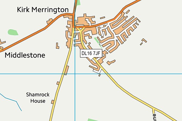 DL16 7JF map - OS VectorMap District (Ordnance Survey)
