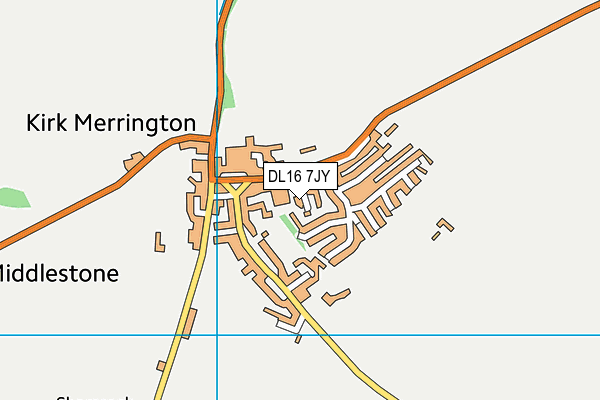 DL16 7JY map - OS VectorMap District (Ordnance Survey)