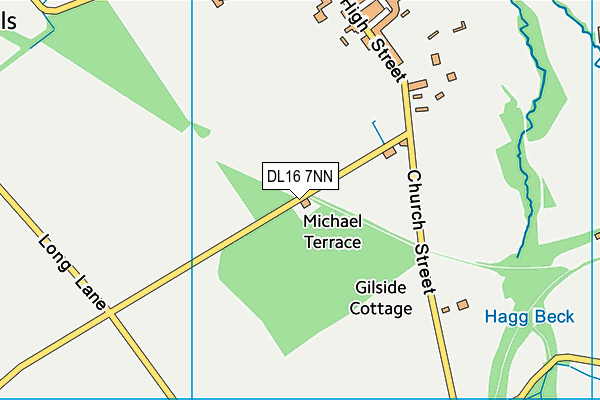 DL16 7NN map - OS VectorMap District (Ordnance Survey)