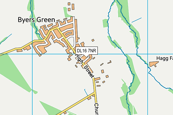 DL16 7NR map - OS VectorMap District (Ordnance Survey)