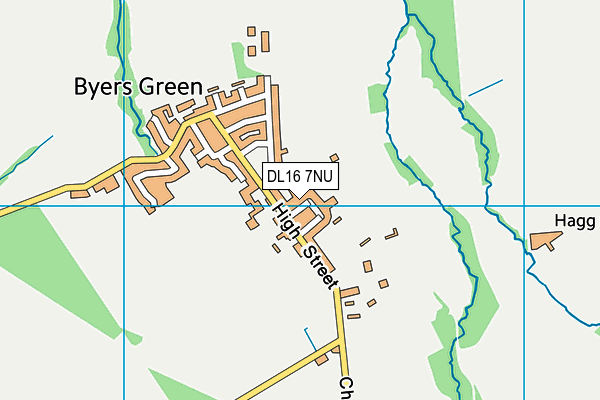 DL16 7NU map - OS VectorMap District (Ordnance Survey)