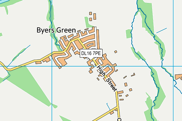 DL16 7PE map - OS VectorMap District (Ordnance Survey)