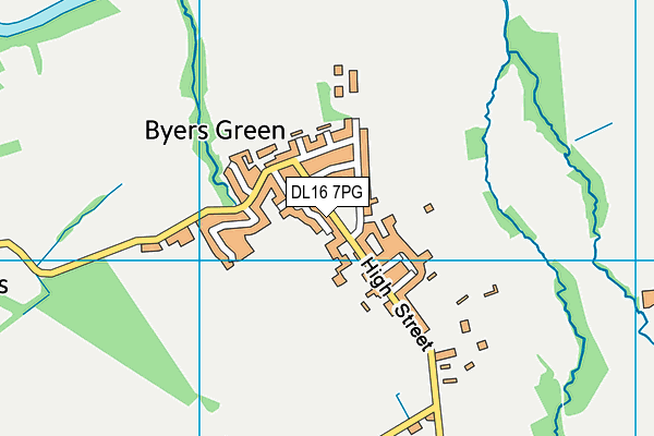 DL16 7PG map - OS VectorMap District (Ordnance Survey)