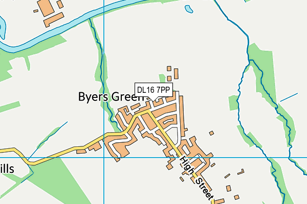 DL16 7PP map - OS VectorMap District (Ordnance Survey)