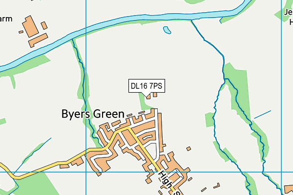 DL16 7PS map - OS VectorMap District (Ordnance Survey)