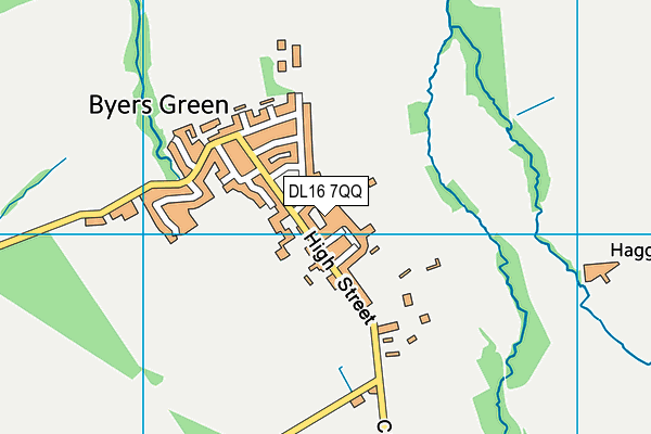 DL16 7QQ map - OS VectorMap District (Ordnance Survey)