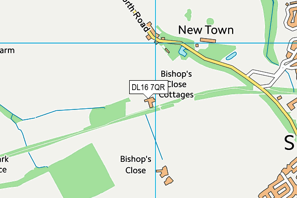 DL16 7QR map - OS VectorMap District (Ordnance Survey)