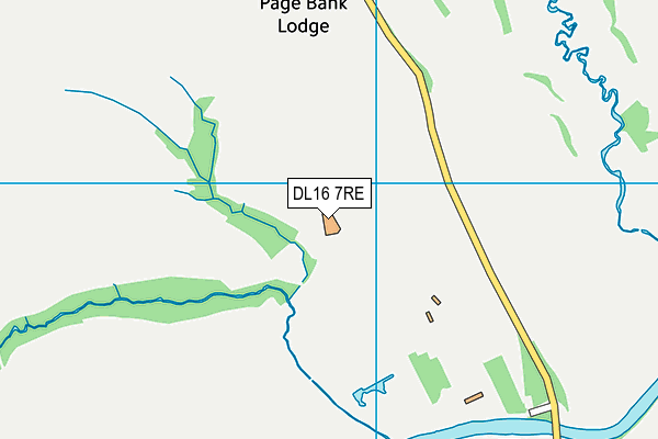 DL16 7RE map - OS VectorMap District (Ordnance Survey)