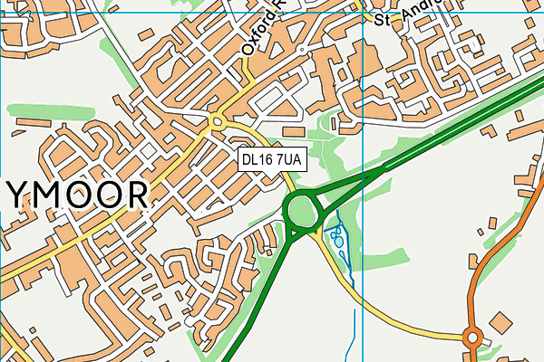 DL16 7UA map - OS VectorMap District (Ordnance Survey)