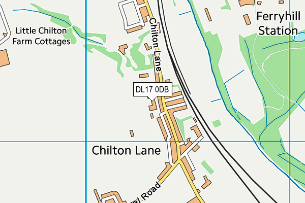 Ferryhill Station Primary School map (DL17 0DB) - OS VectorMap District (Ordnance Survey)