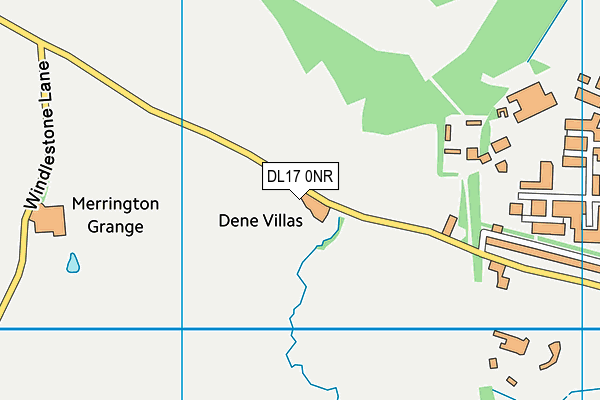 DL17 0NR map - OS VectorMap District (Ordnance Survey)