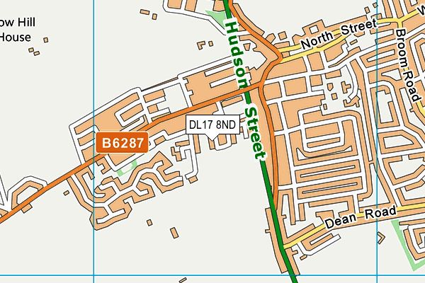 DL17 8ND map - OS VectorMap District (Ordnance Survey)