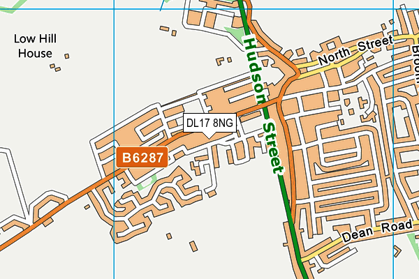 DL17 8NG map - OS VectorMap District (Ordnance Survey)