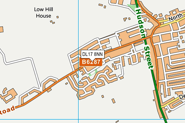 DL17 8NN map - OS VectorMap District (Ordnance Survey)